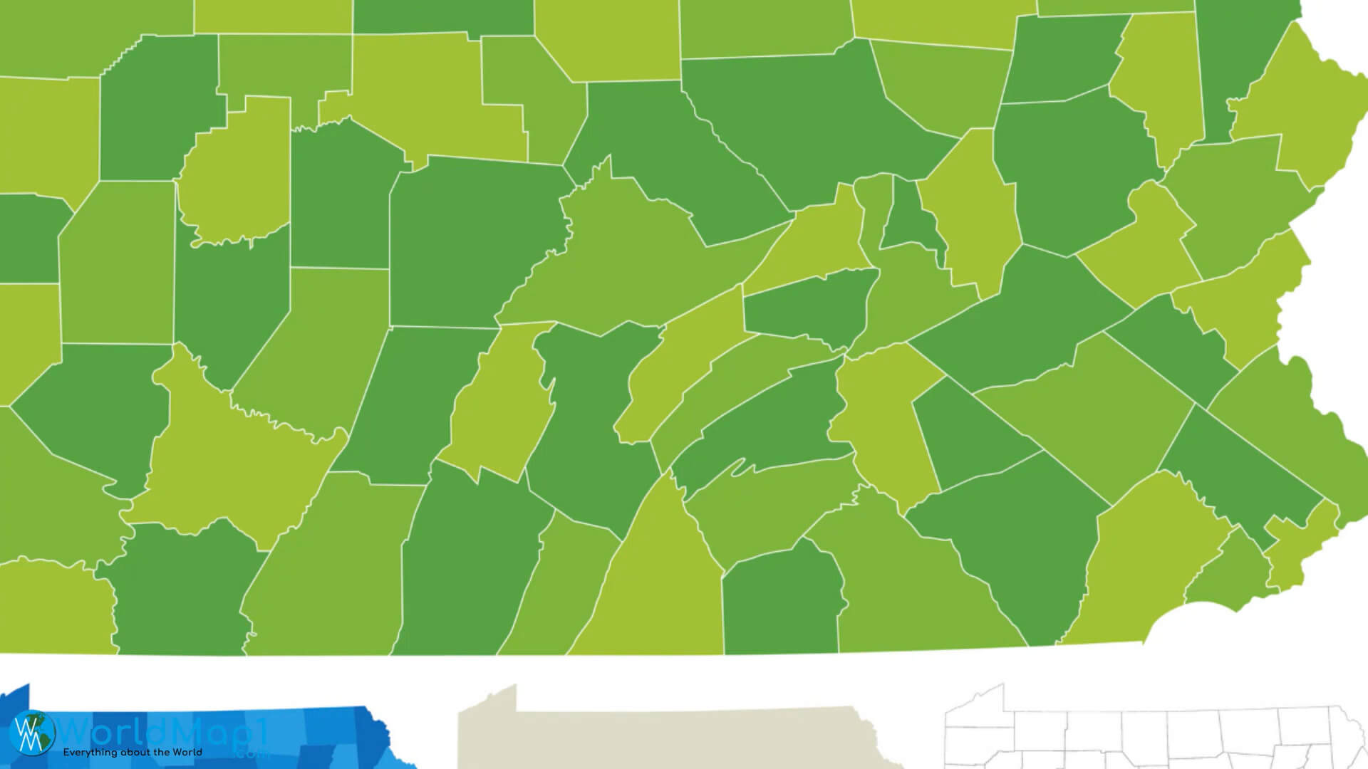 Pennsylvania Blank Map